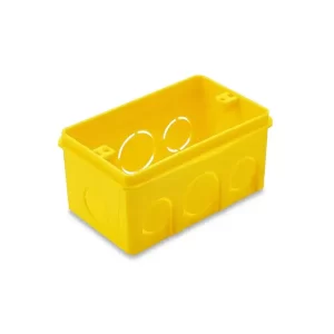 valor/CAIXA LUZ 2X4 PLASTICA AMARELA TRAMONTINA