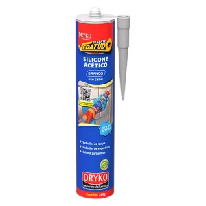 COLA SILICONE 260G BRANCO ACETICO VT DRYKO