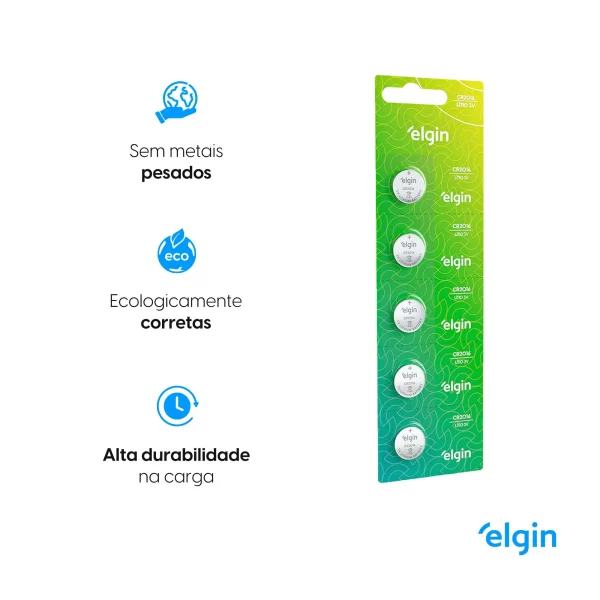 BATERIA BOTAO CR2016 ELGIN 3V - Image 2