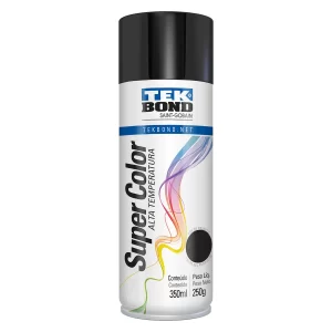 TINTA SPRAY PRETO FOSCO 350ML ALTA TEMPERATURA
