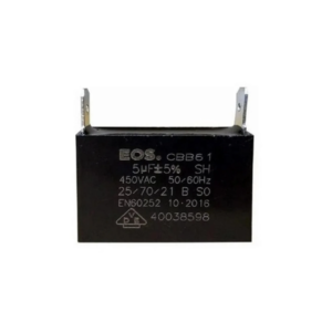 CAPACITOR CAIXA 4UF+5% 450VAC C/ 4 TERMINAIS - EOS MOTOR VENT. 4UF